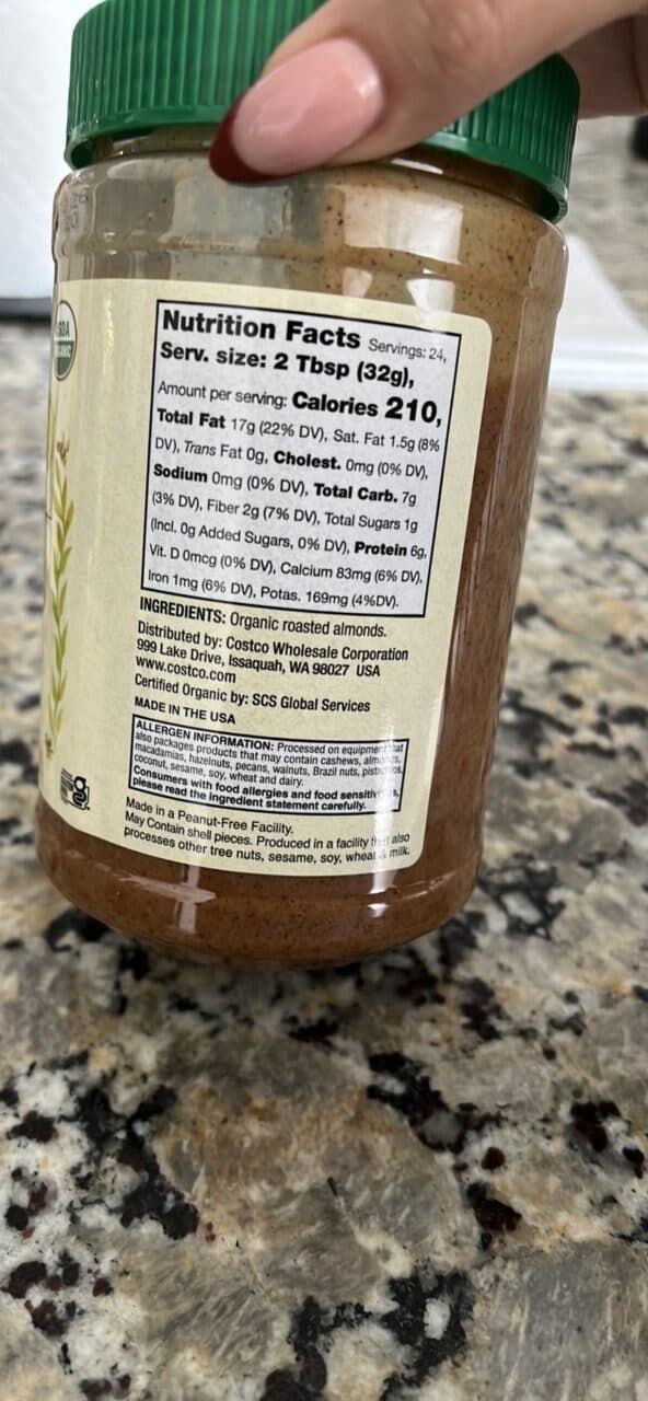 Kirkland Signature Organic Creamy Almond Butter packshot