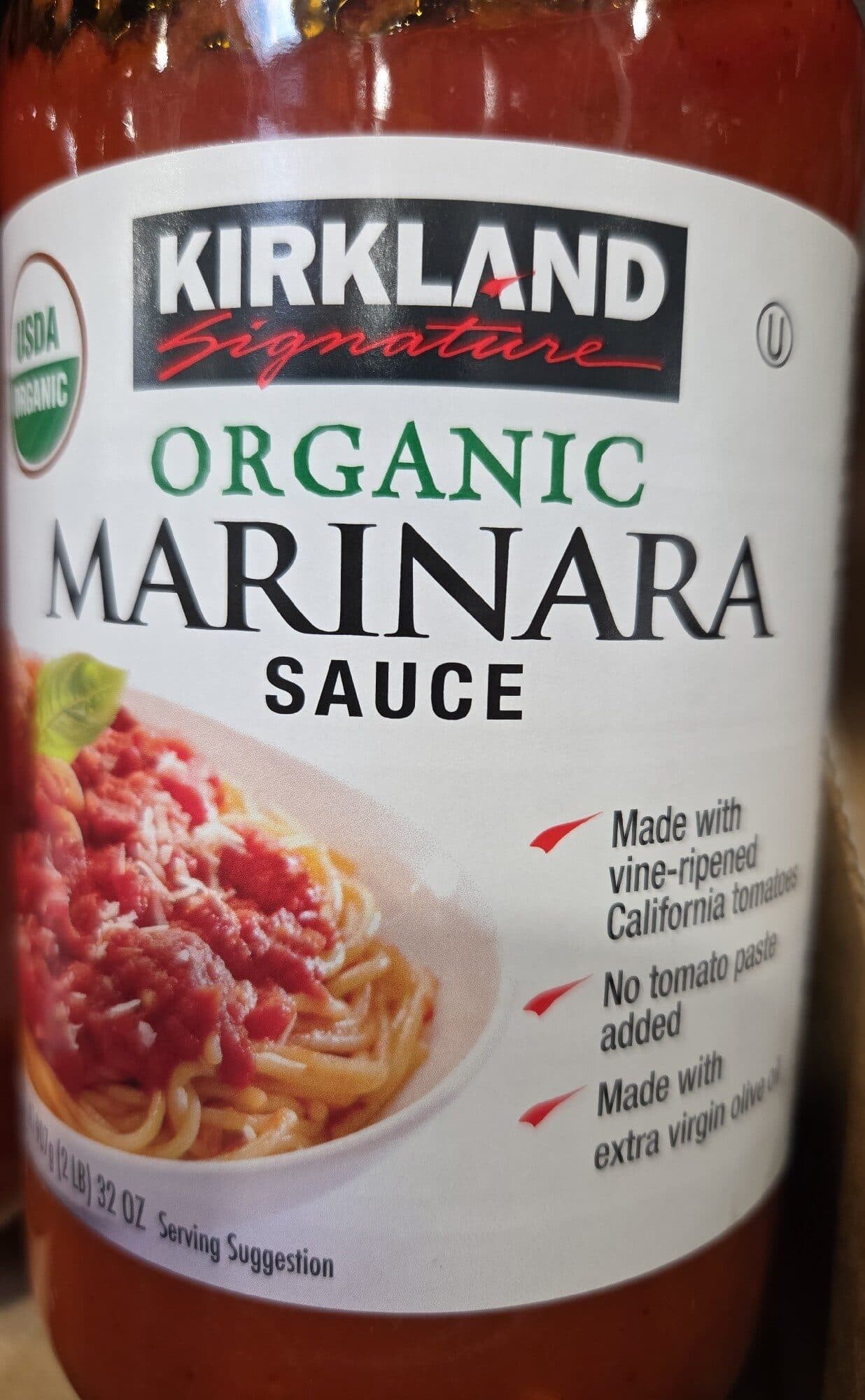 Kirkland Signature Organic Marinara Sauce packshot