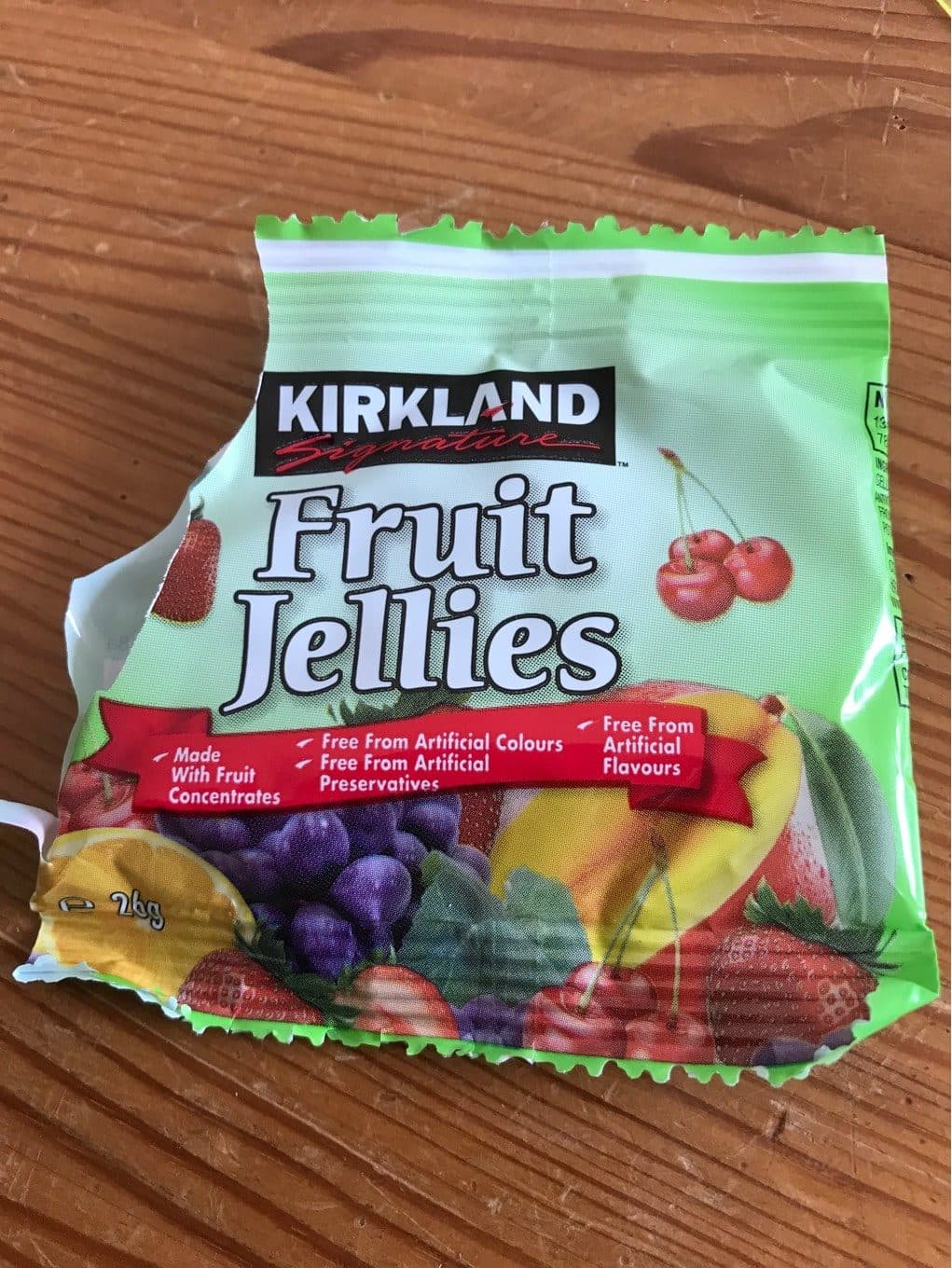 Kirkland 80 X 26G Bags Soft Real Fruit Gums / Jellies Chewy Sweets At Half Price To Clear packshot