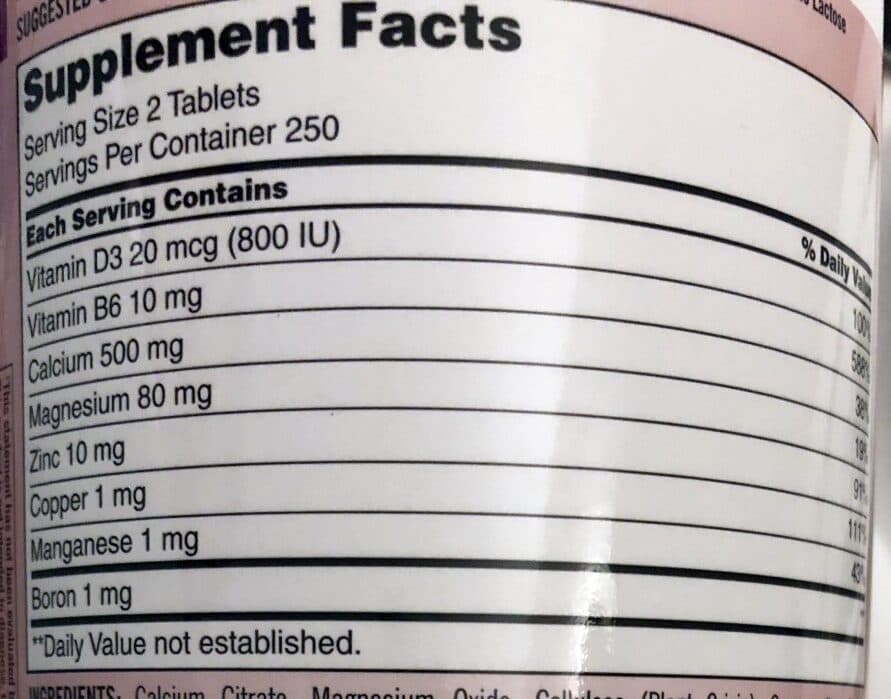 Kirkland Signature Calcium Citrate Magnesium and Zinc packshot
