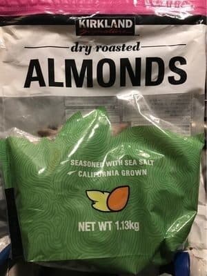 Kirkland Dry roasted Almonds packshot