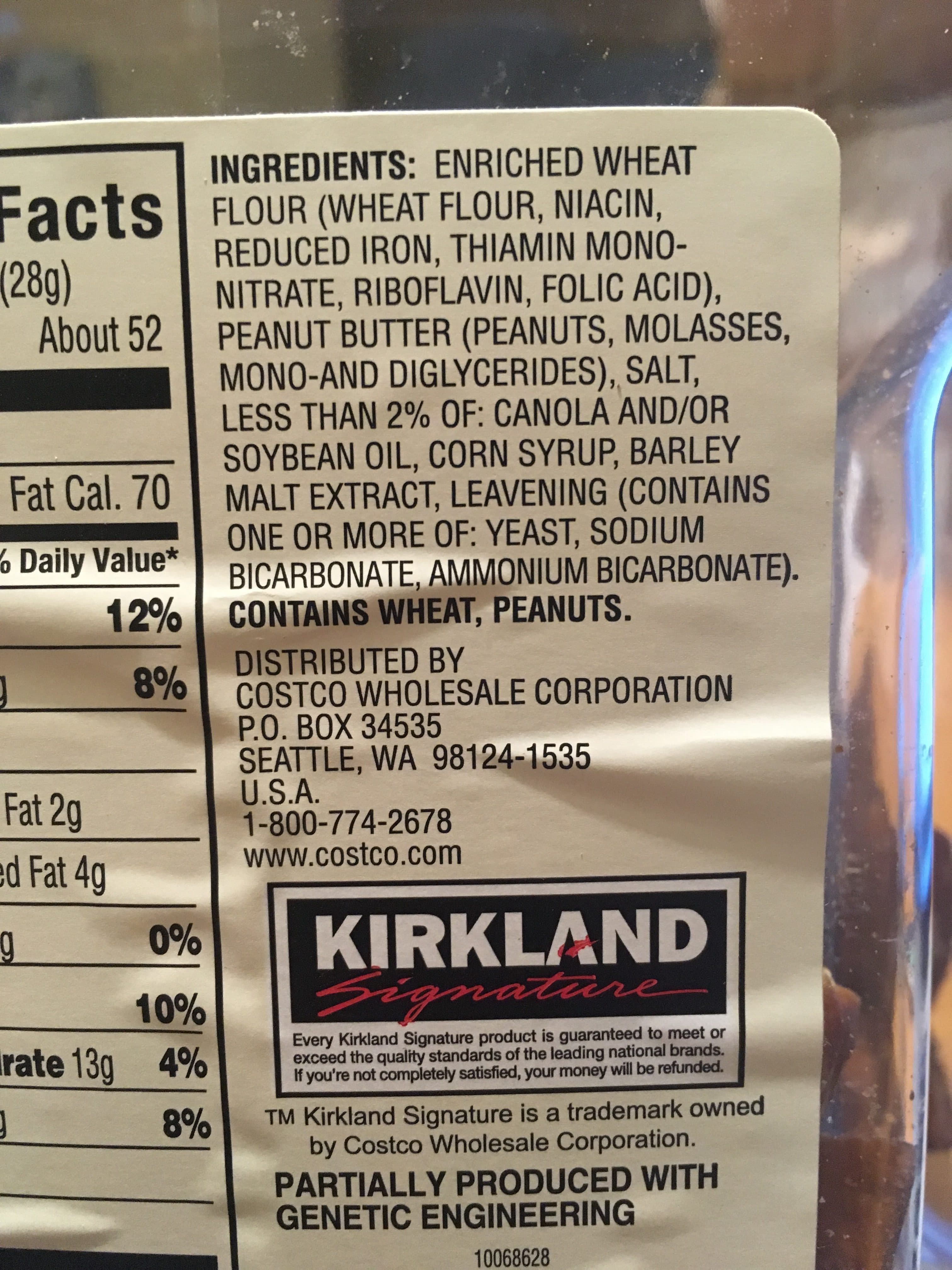 Kirkland Signature HK Anderson Valencia peanut butter filled pretzel nuggets packshot