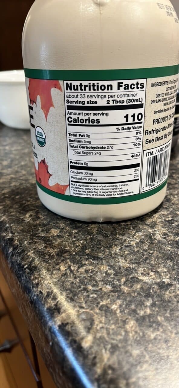 KIRKLAND signature MAPLE SYRUP packshot
