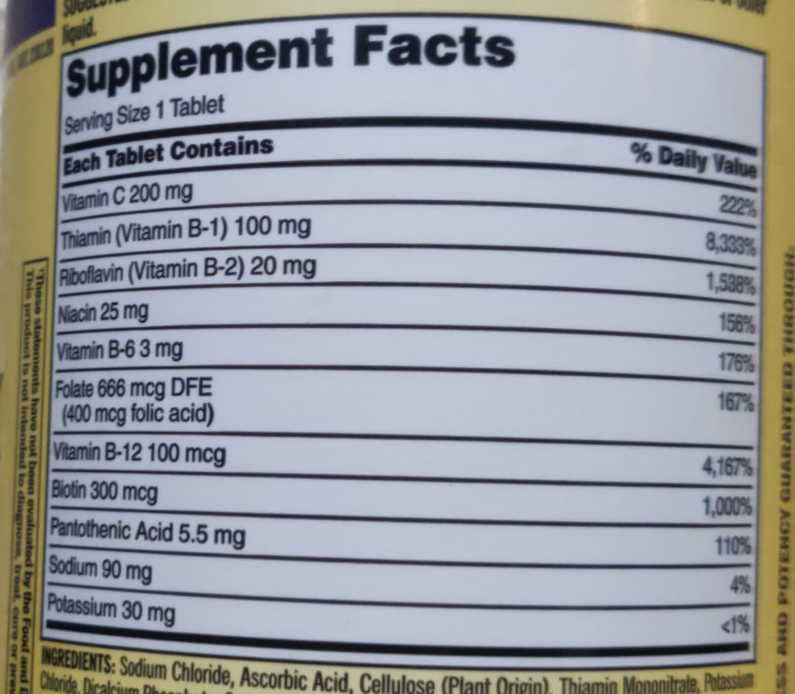 Kirkland Signature Kirkland Signature One Per Day Super B-complex With Electrolytes,500 Tablets packshot
