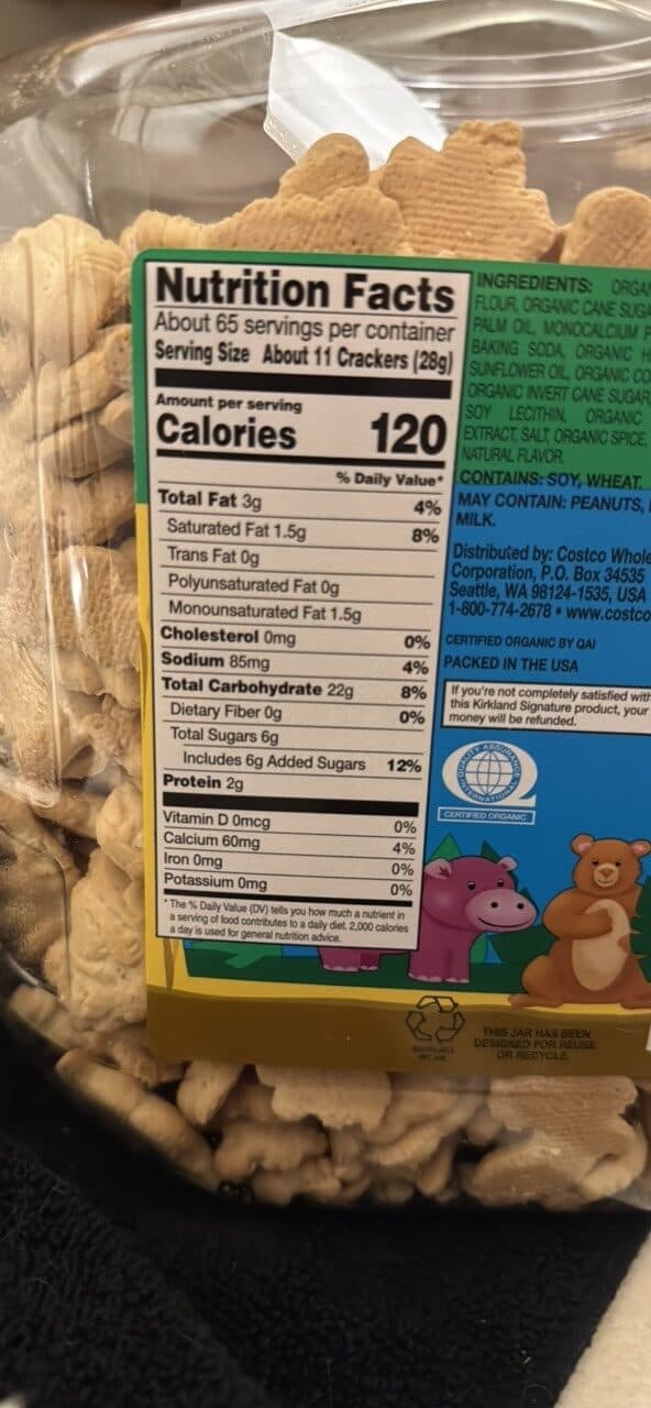 Kirkland Signature Animal Crackers packshot