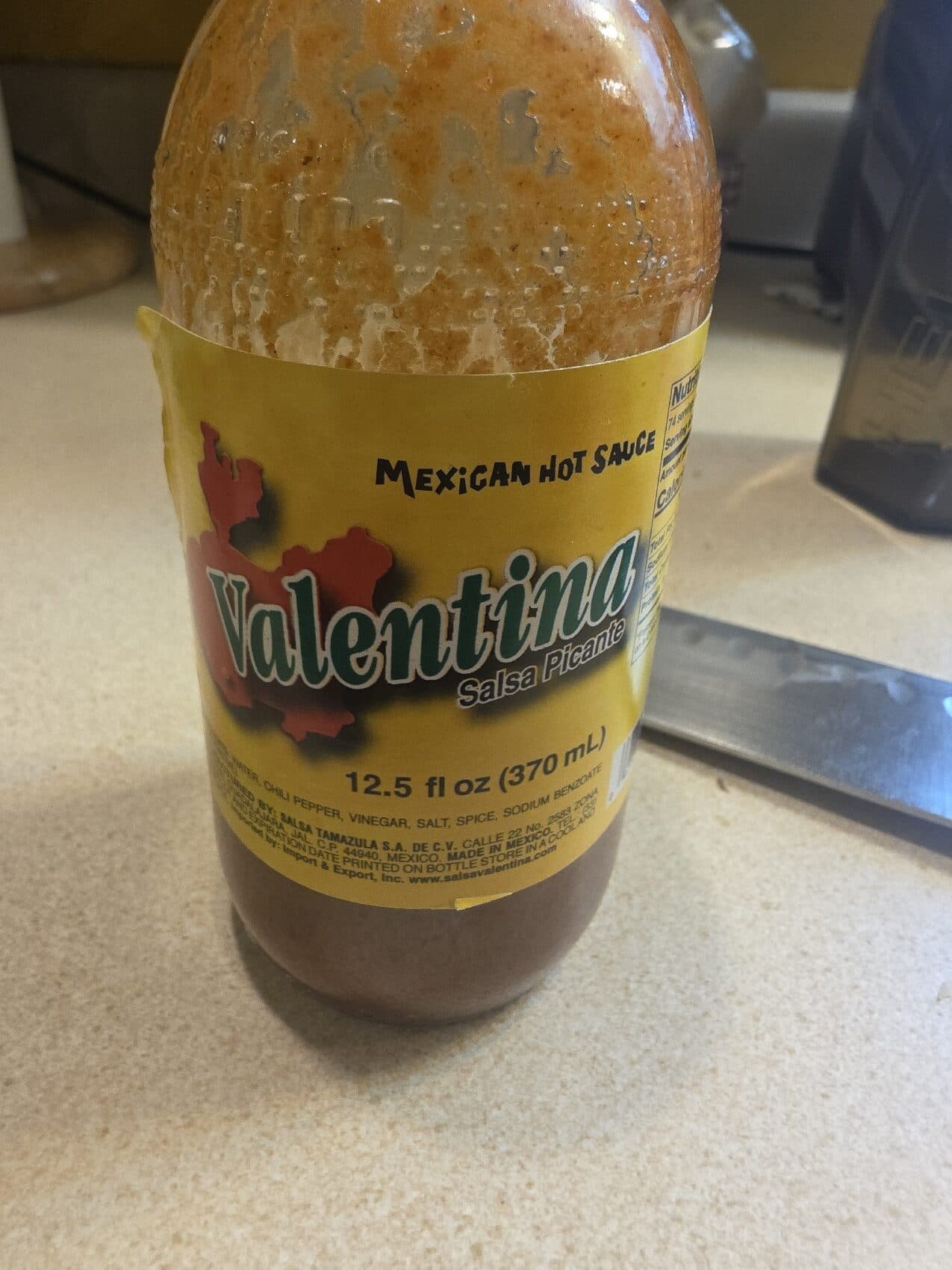 Valentina Mexican hot sauce packshot