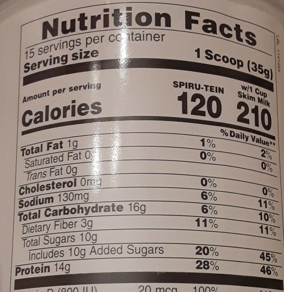 Open Food Facts Spirutein packshot