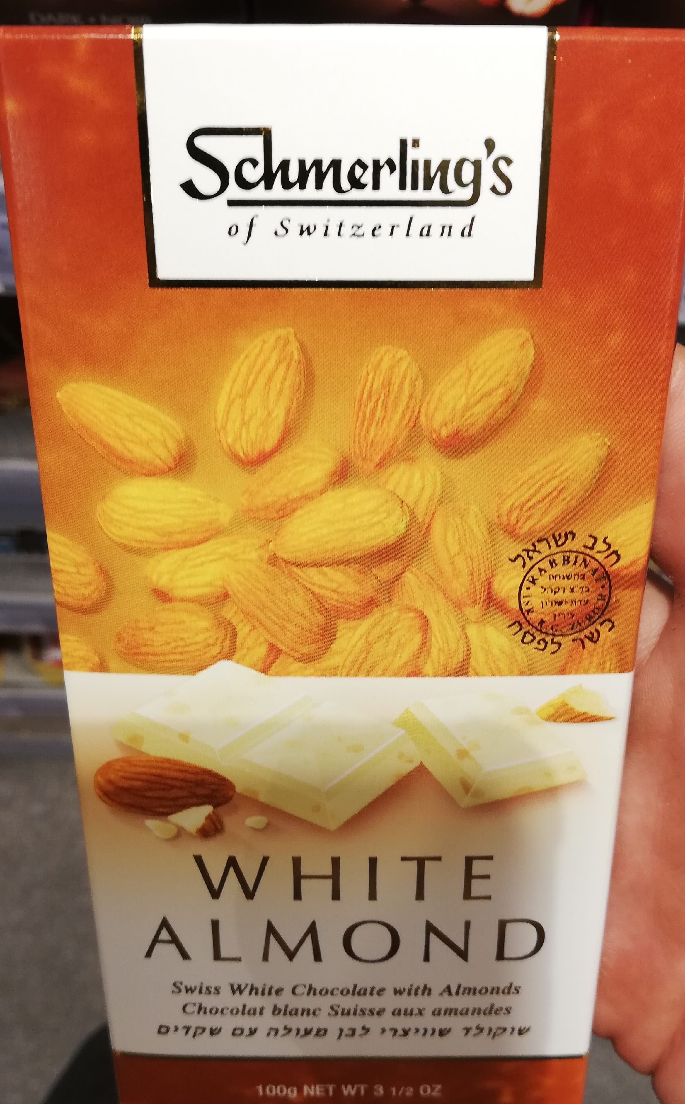 Schmerling’s Chocolat Blanc Aux Amandes packshot