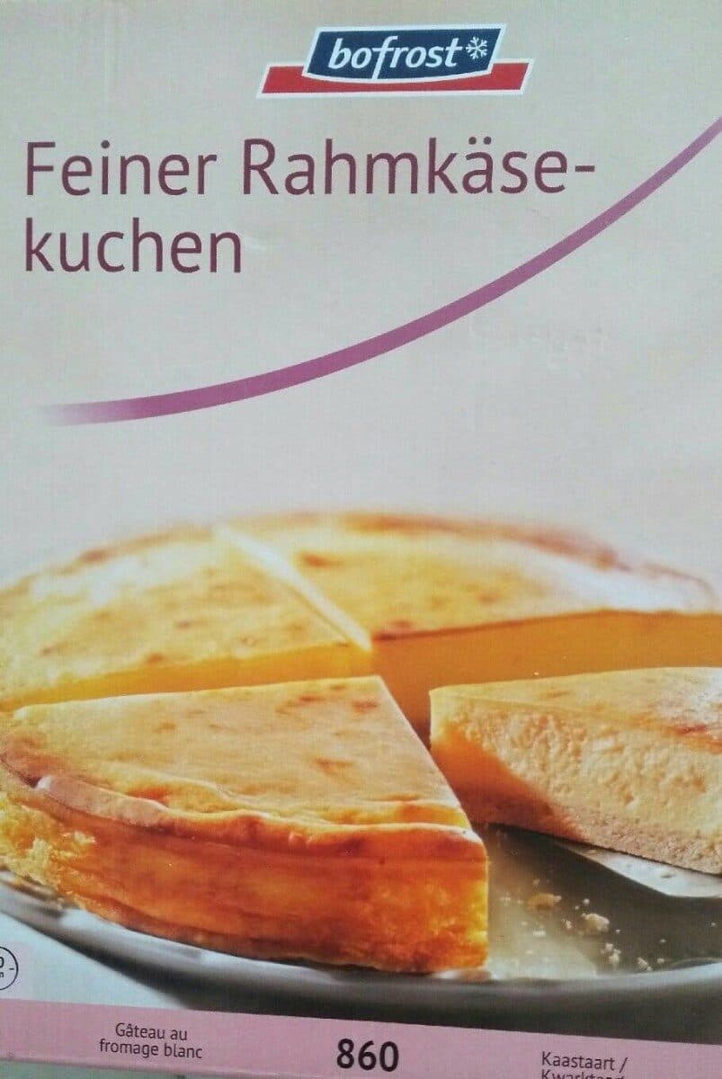 Bofrost Feiner Rahmkäsekuchen packshot