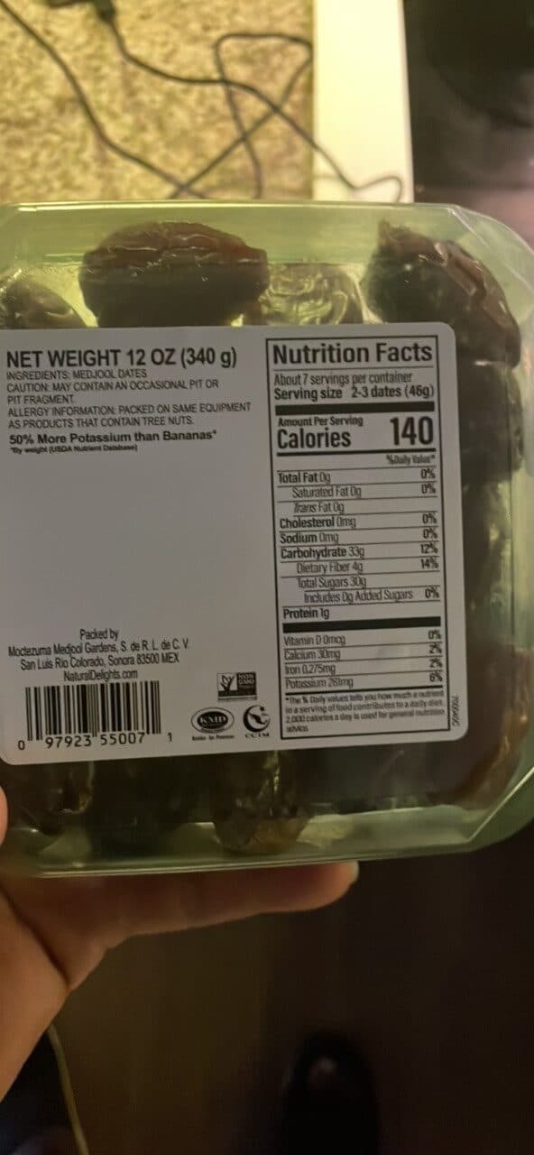 NATURAL DELIGHTS MEDJOOL DATES packshot