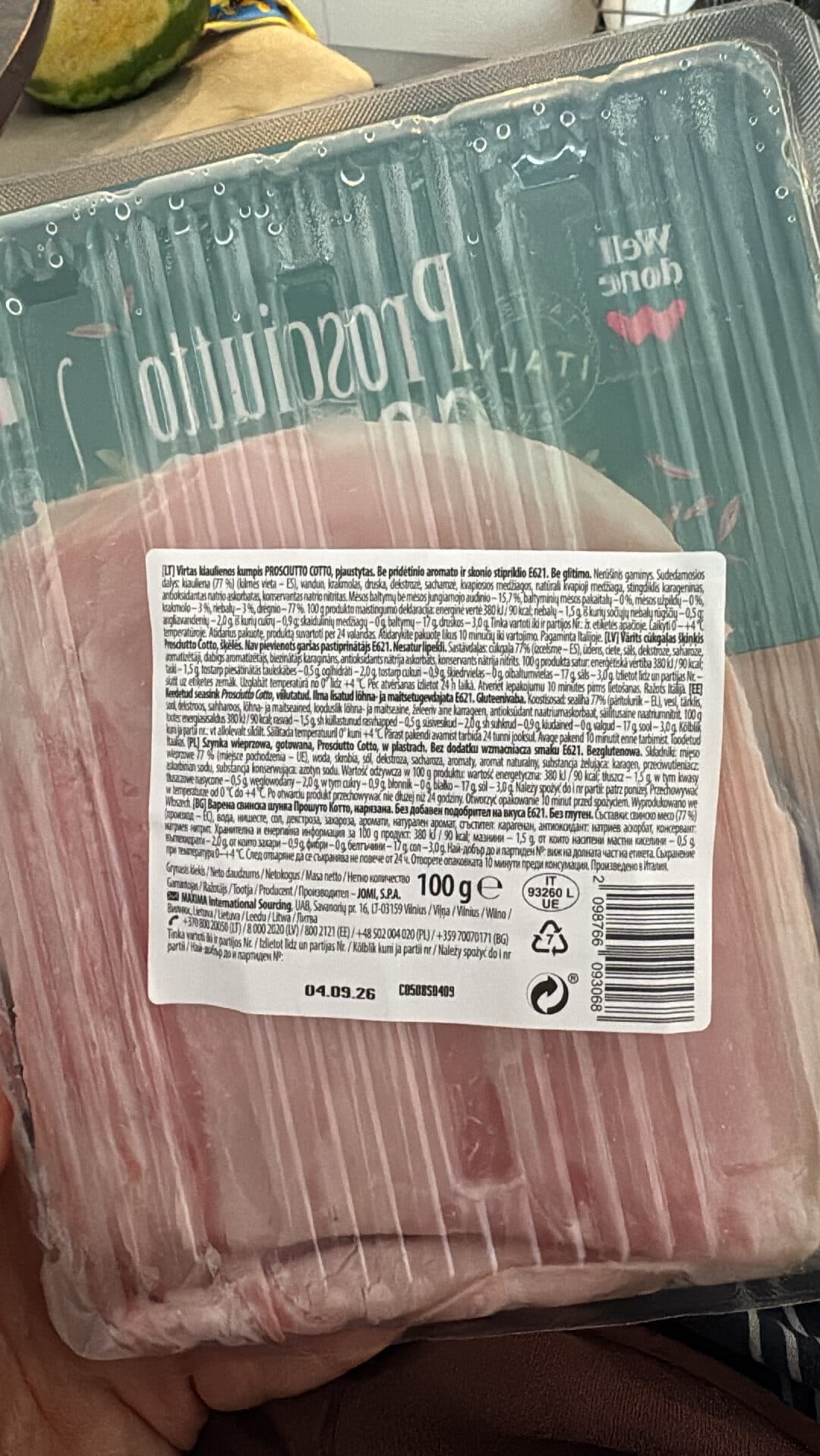 Well done Prosciutto Cotto Alta Qualità packshot