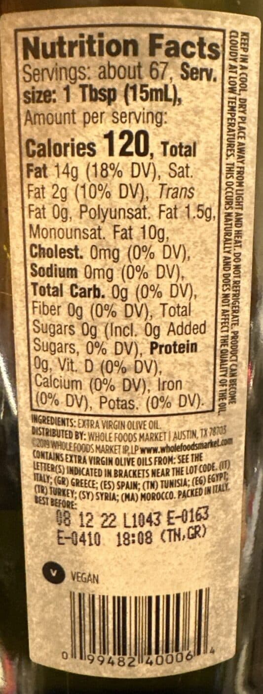 365 Extra virgin olive oil packshot