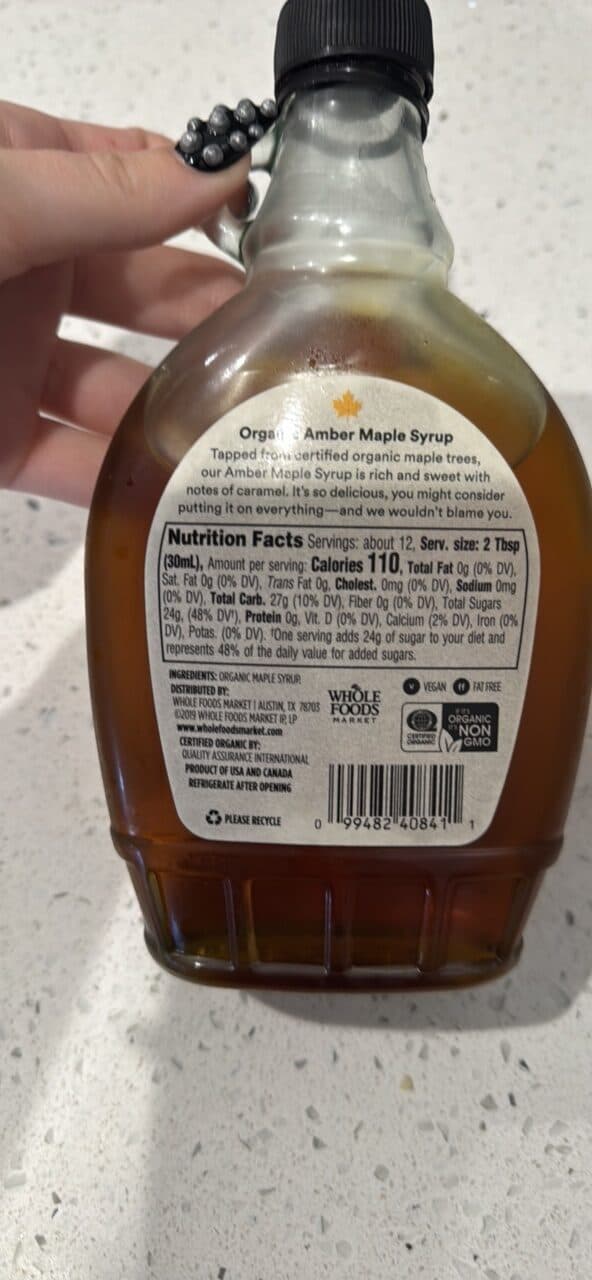365 Whole Foods Market Amber Maple Syrup packshot