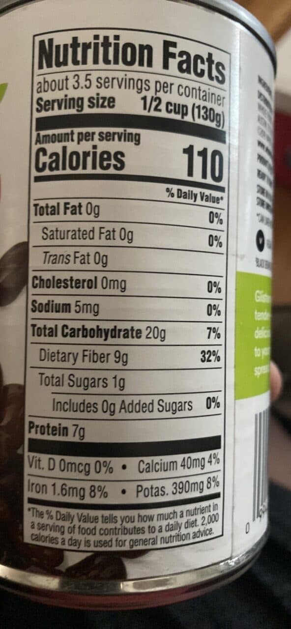 365 Whole Foods Market Black Beans packshot
