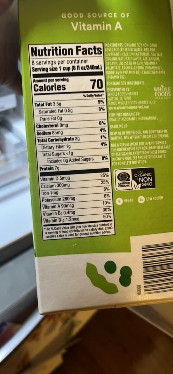 365 Whole Foods Market Original Soy Non-Dairy Beverage packshot