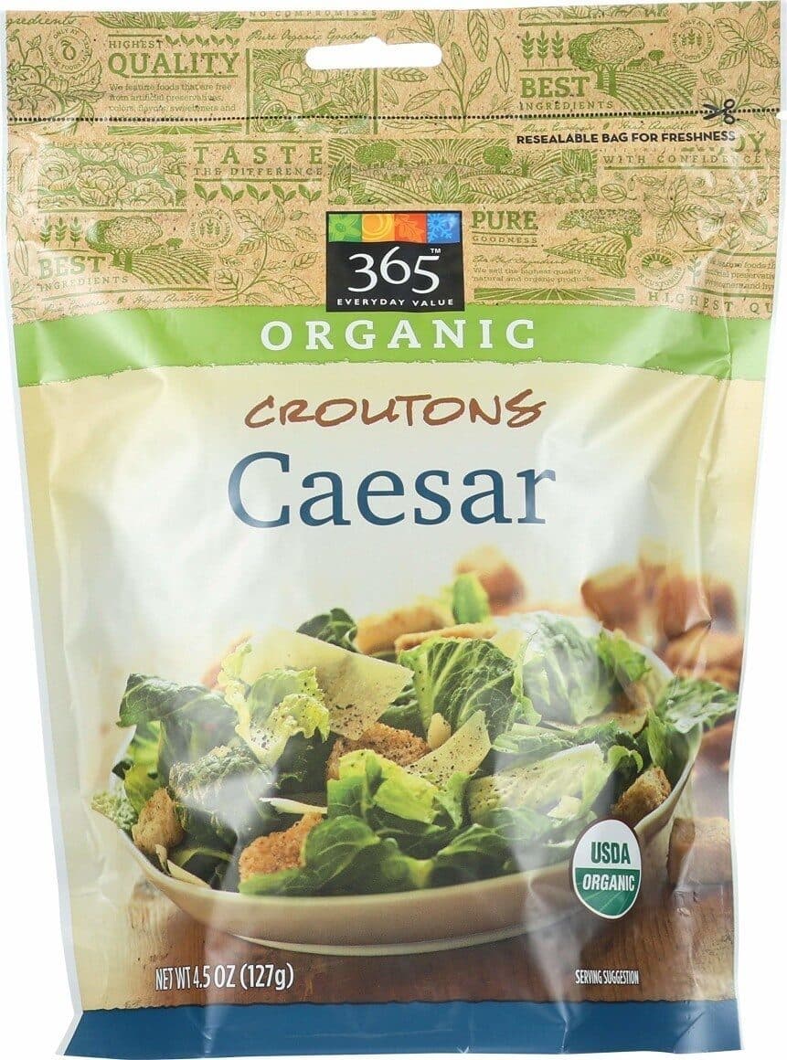 365 Everyday Value Organic croutons caesar packshot