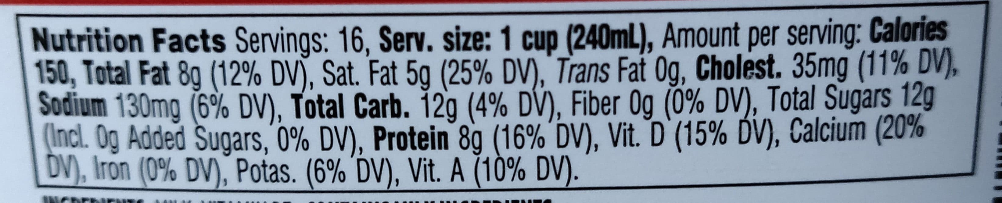 365 Everyday Value Grade A Vitamin D Milk packshot
