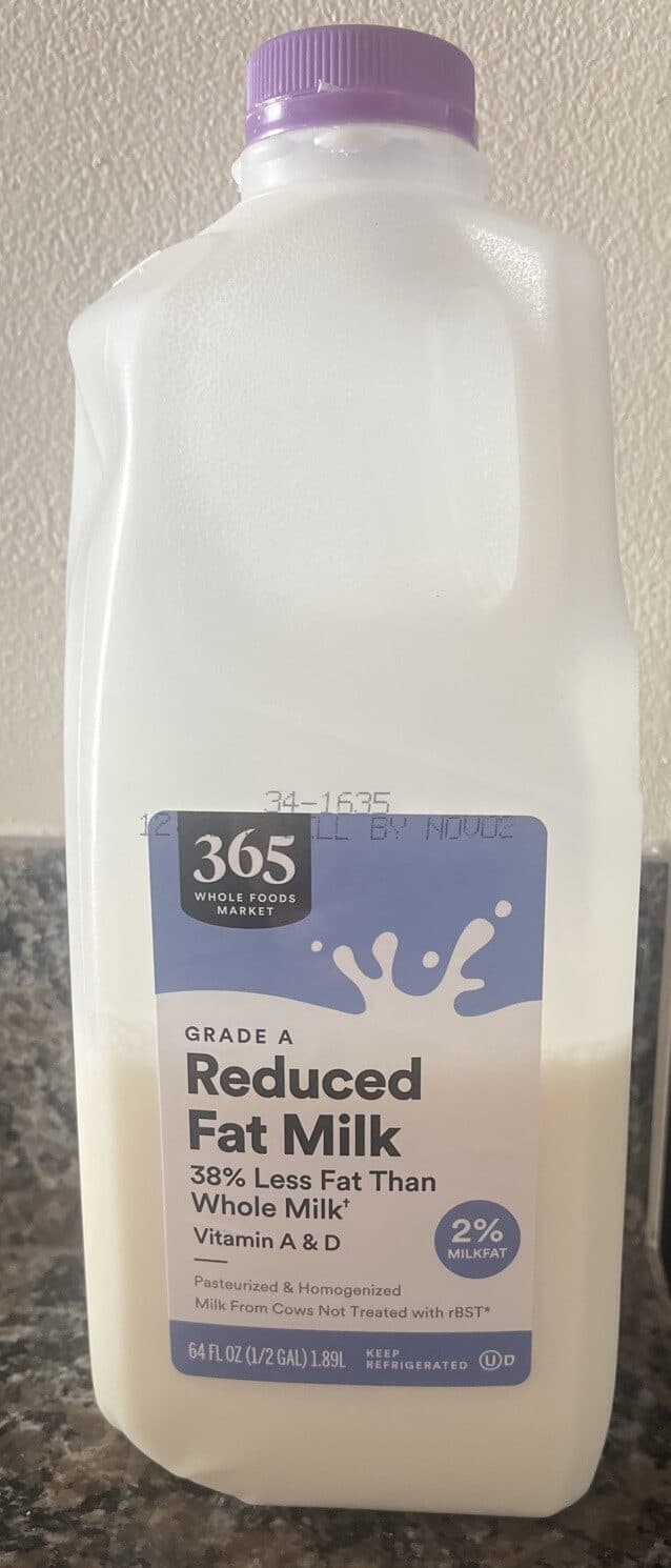 365 Everyday Value Grade A Reduced Fat Milk packshot