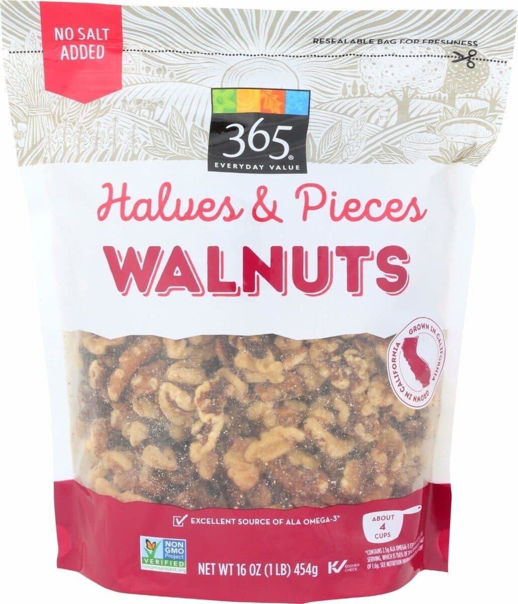 365 Whole Foods Market Halves & Pieces Walnuts packshot
