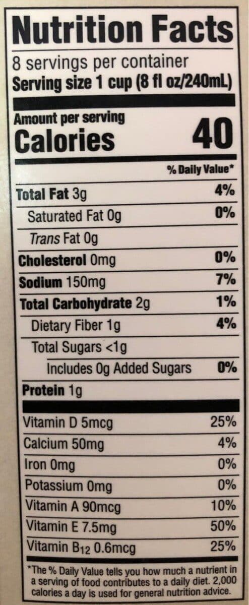 365 Whole Foods Market Original Almond Non-Dairy Beverage packshot