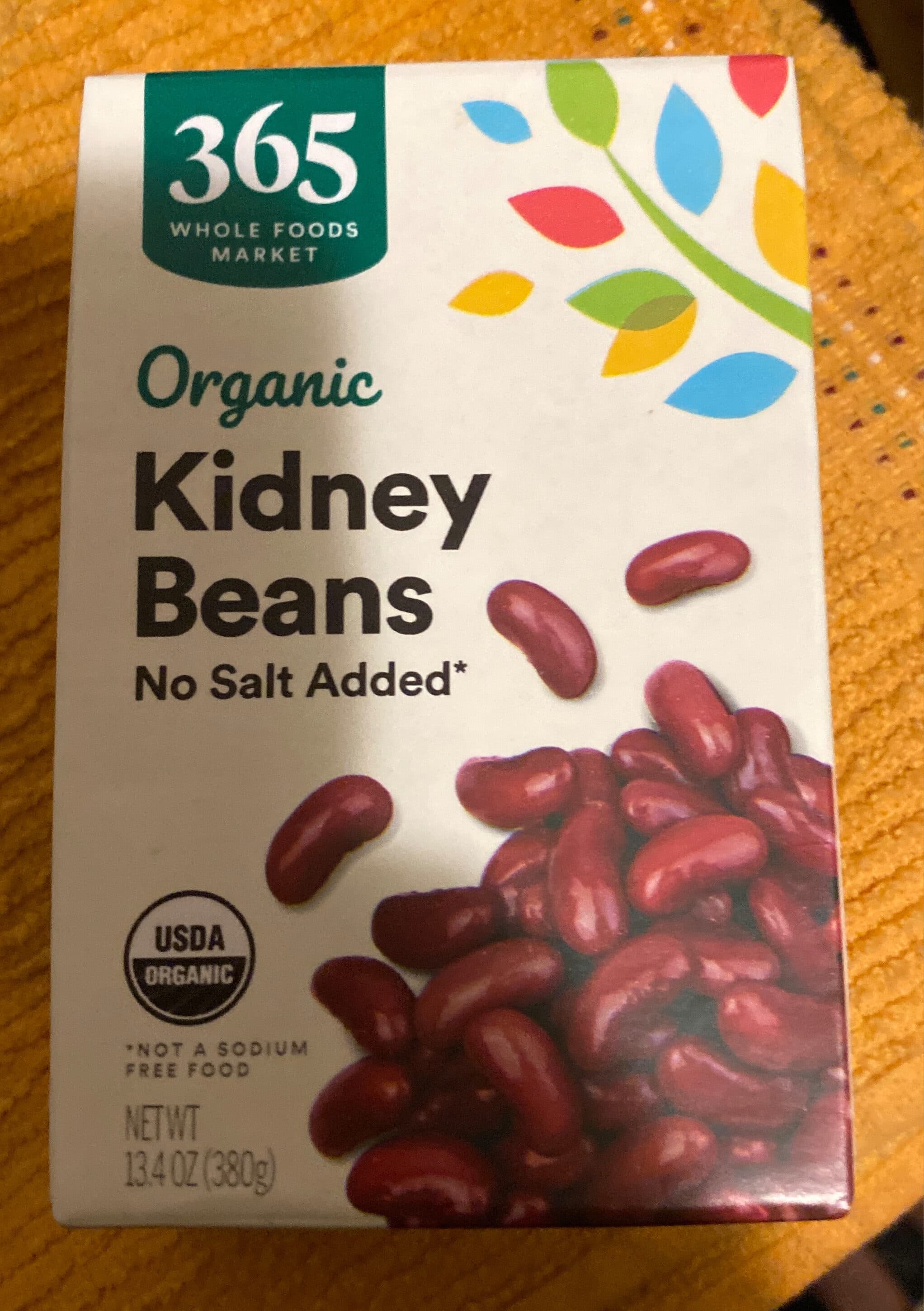 365 Everyday Value Organic Kidney Beans packshot