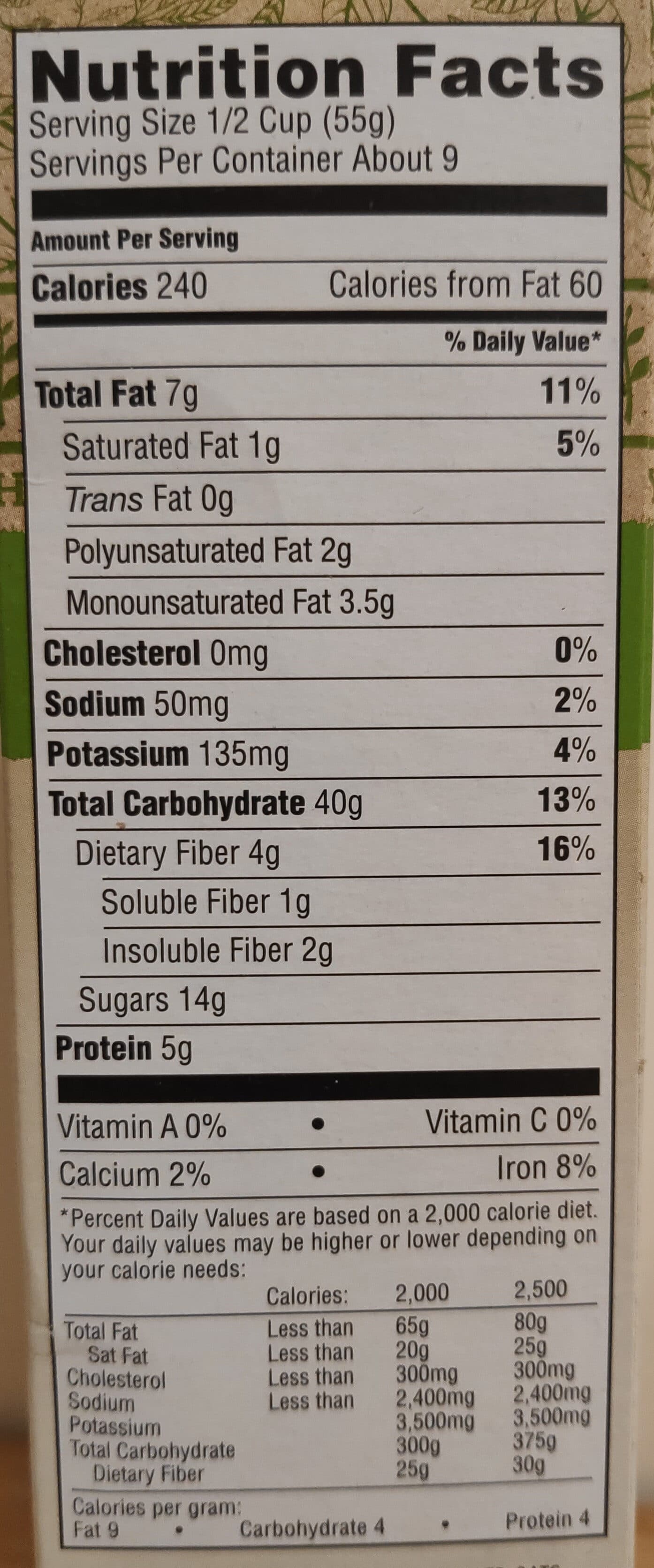 365 Everyday Value 365 everyday value, whole foods market, organic oat & honey granola packshot