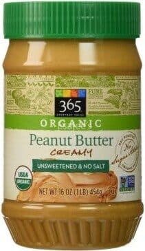 365 Whole Foods Market Organic Creamy Peanut Butter Spread packshot