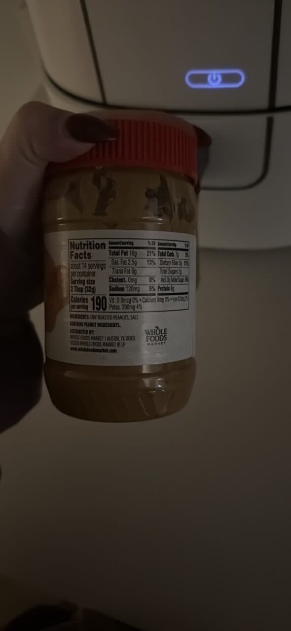 365 Whole Foods Market Unsweetened Creamy Peanut Butter packshot