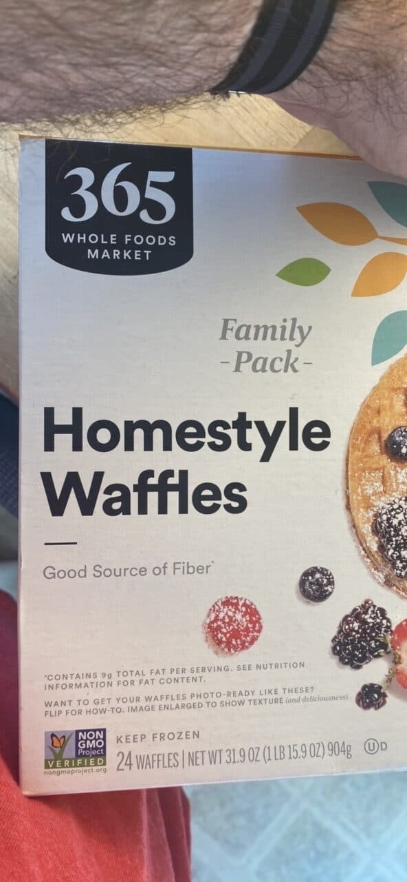 365 Whole Foods Market Homestyle Waffles packshot