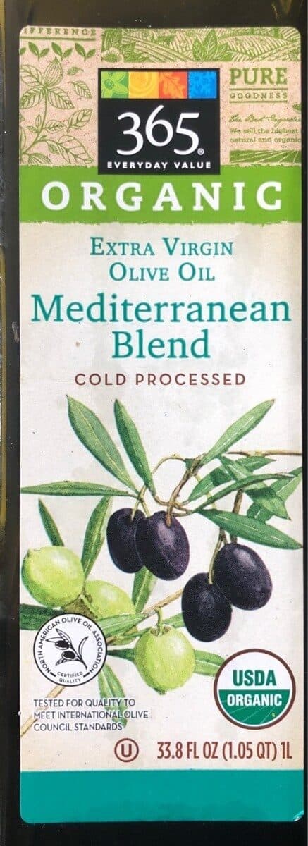 365 Everyday Value 365 everyday value, 100% mediterranean blend extra virgin olive oil packshot
