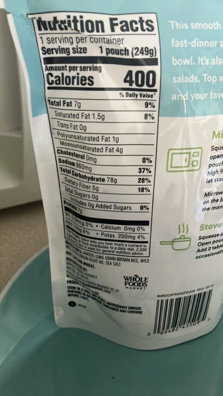 365 Whole Foods Market Long Grain Brown & Wild Rice packshot