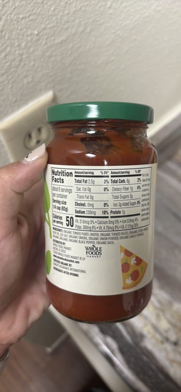 365 Whole Foods Market Pizza Sauce packshot
