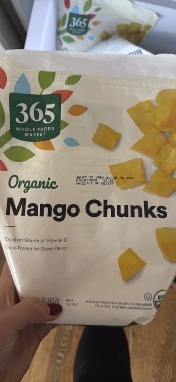 365 Whole Foods Market Organic Mango Chunks packshot