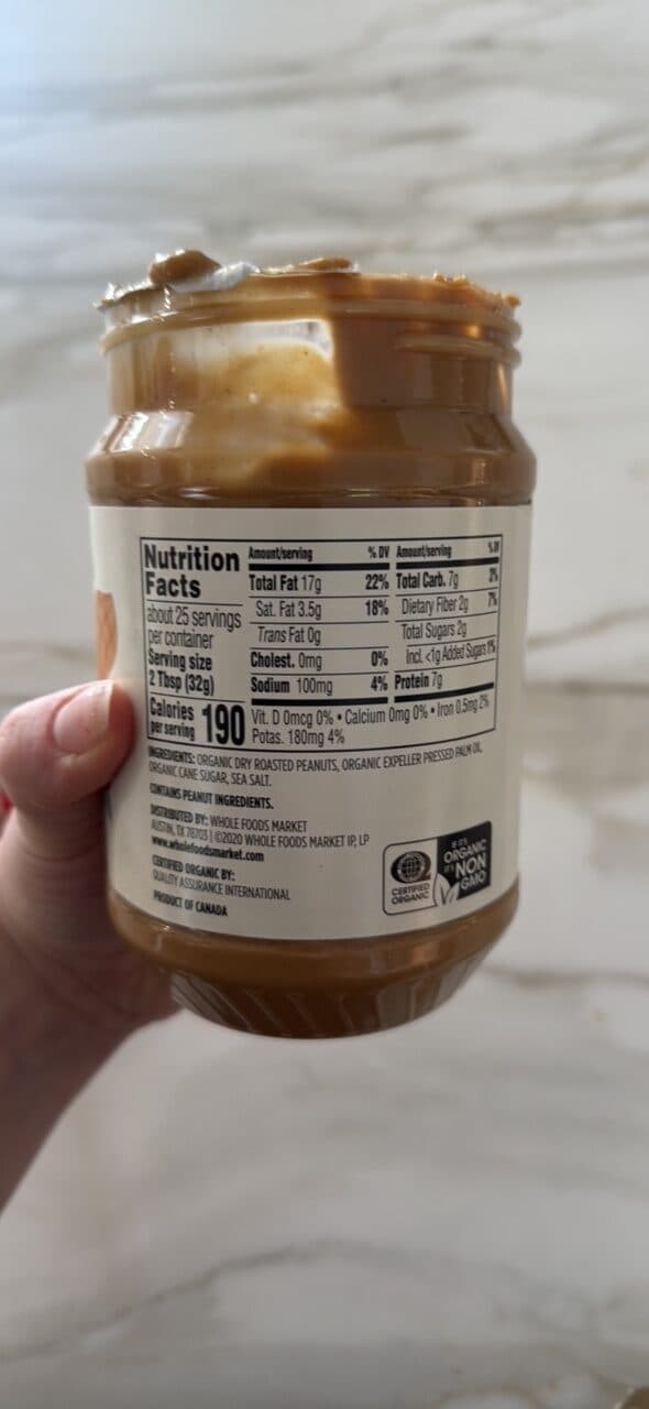 365 Whole Foods Market Organic Creamy Peanut Butter Spread packshot