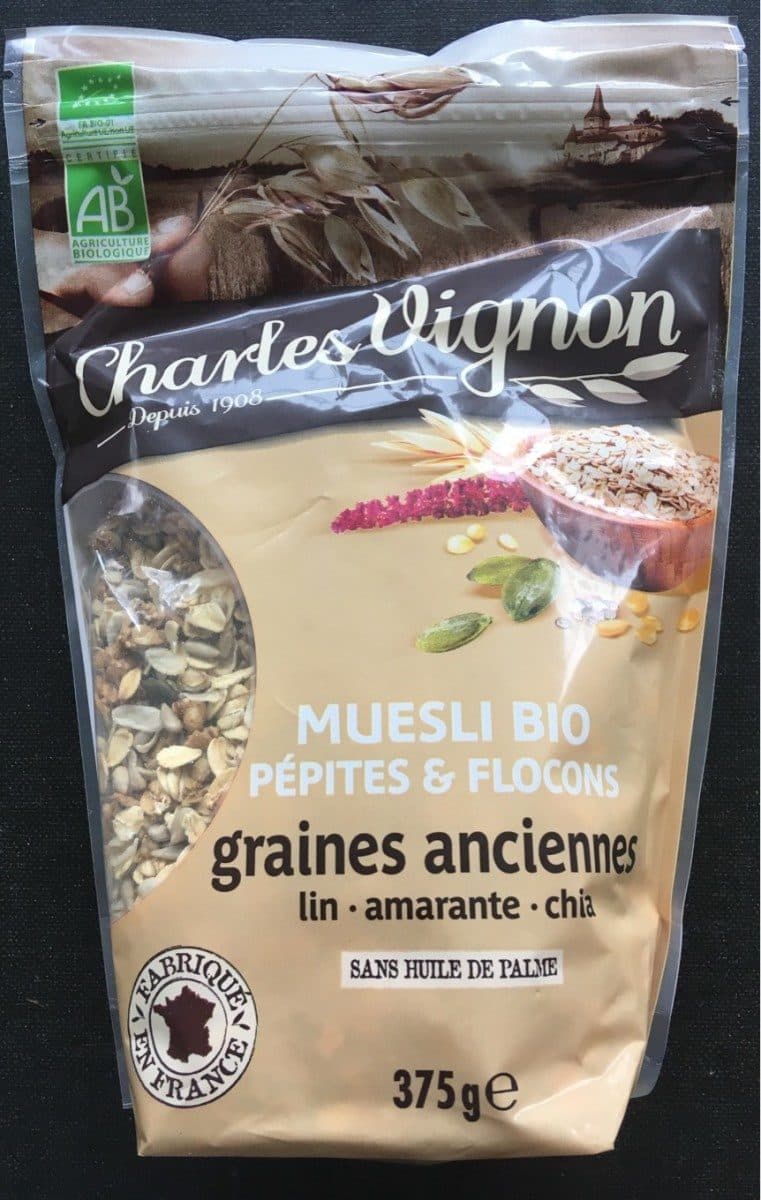 Open Food Facts Muesli bio pepites et flocons packshot