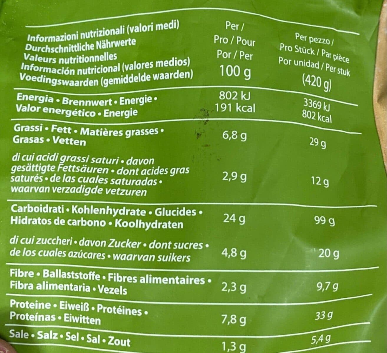 Open Food Facts Pizza vegetariana packshot