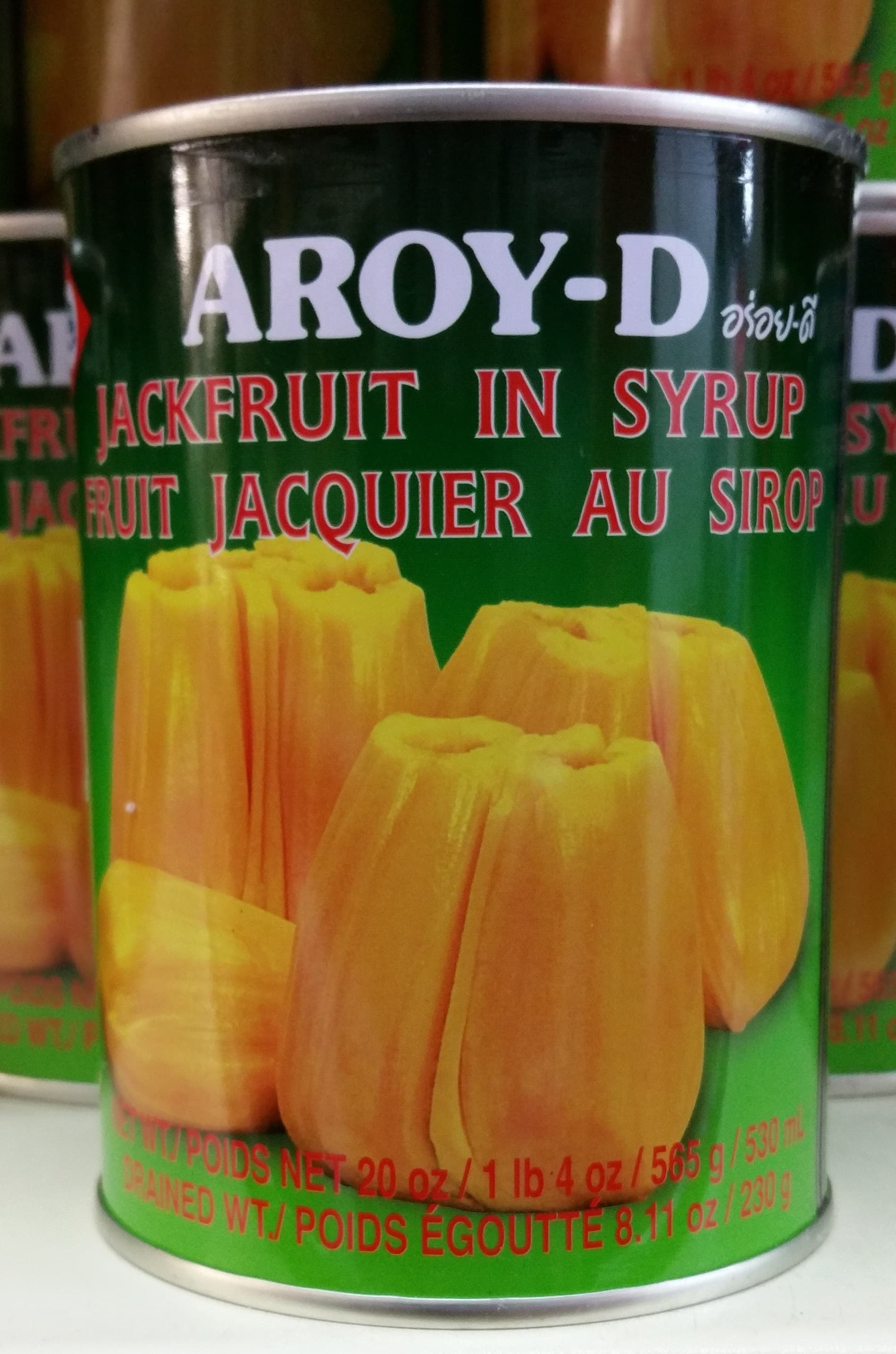 Aroy-D Jackfruit in syrup packshot