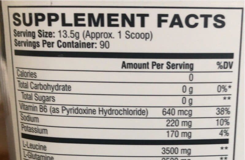 Scivation Original 7G BCAA Muscle Recovery + Electrolytes packshot