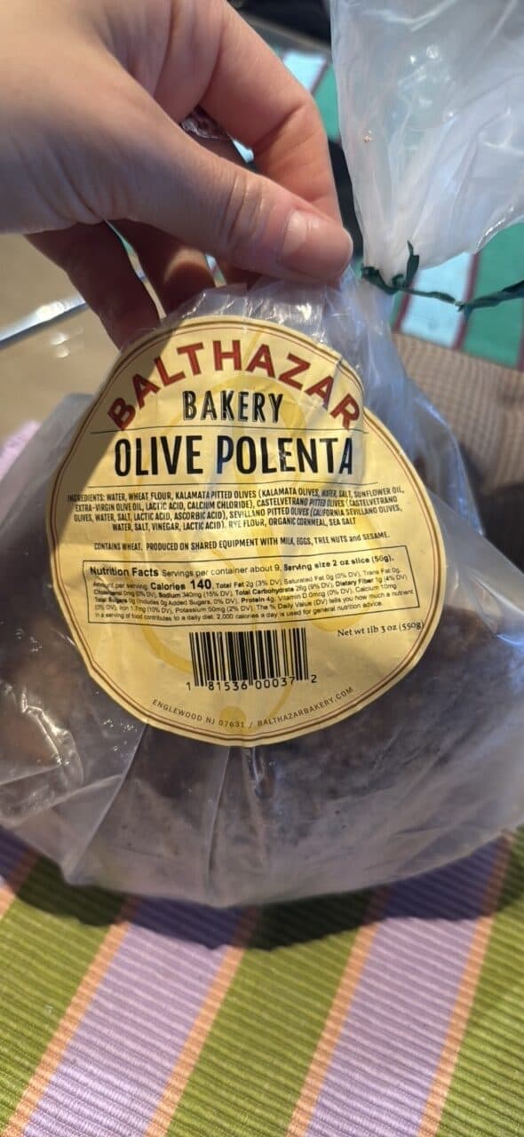Balthazar Bakery Olive Polenta packshot
