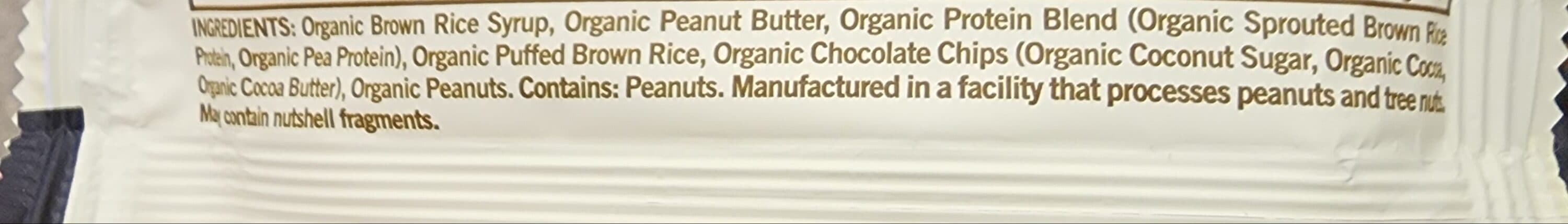 go macro MACROBAR protein pleasure peanut butter chocolate chip packshot