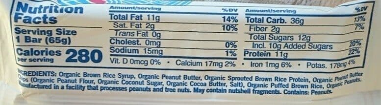 gomacro MACROBAR peanut butter protein replenishment packshot