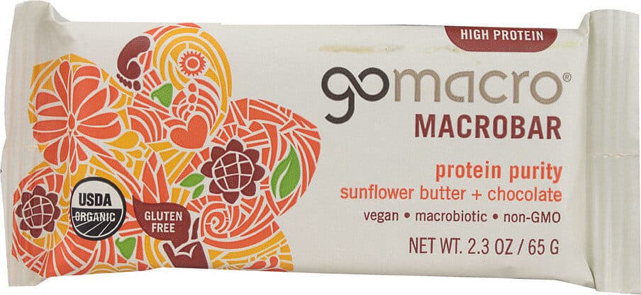 Go Macro Organic Macrobar Sunflower Butter + Chocolate packshot