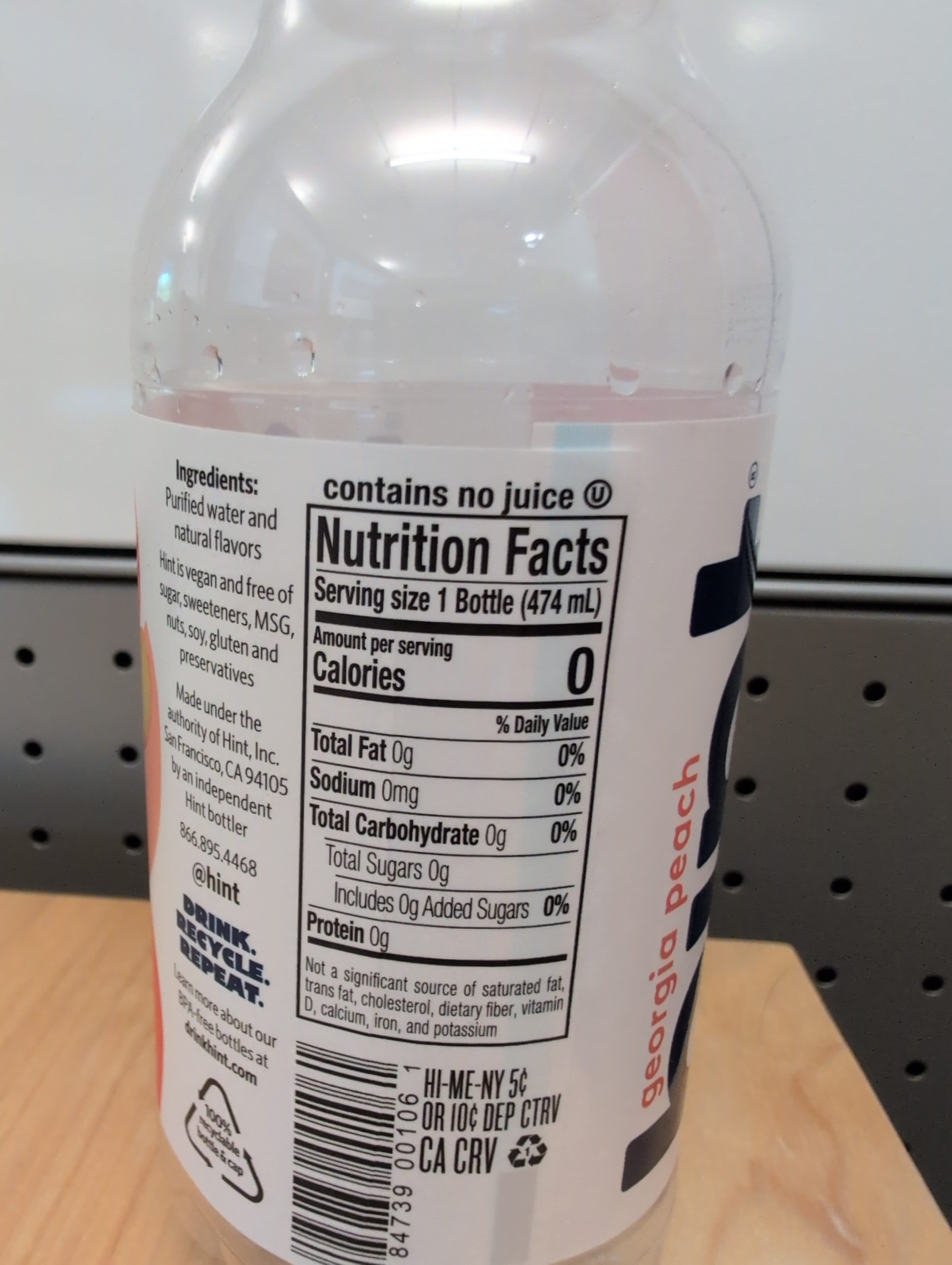Hint Georgia Peach packshot