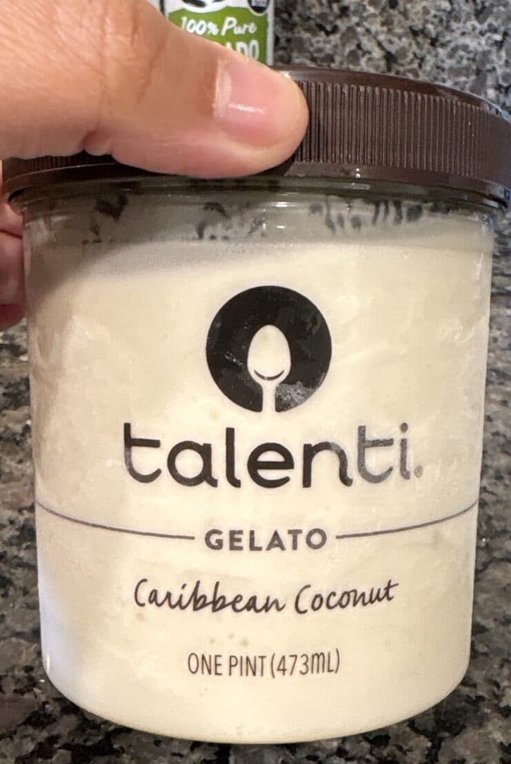 Talenti Caribbean coconut gelato, caribbean coconut packshot