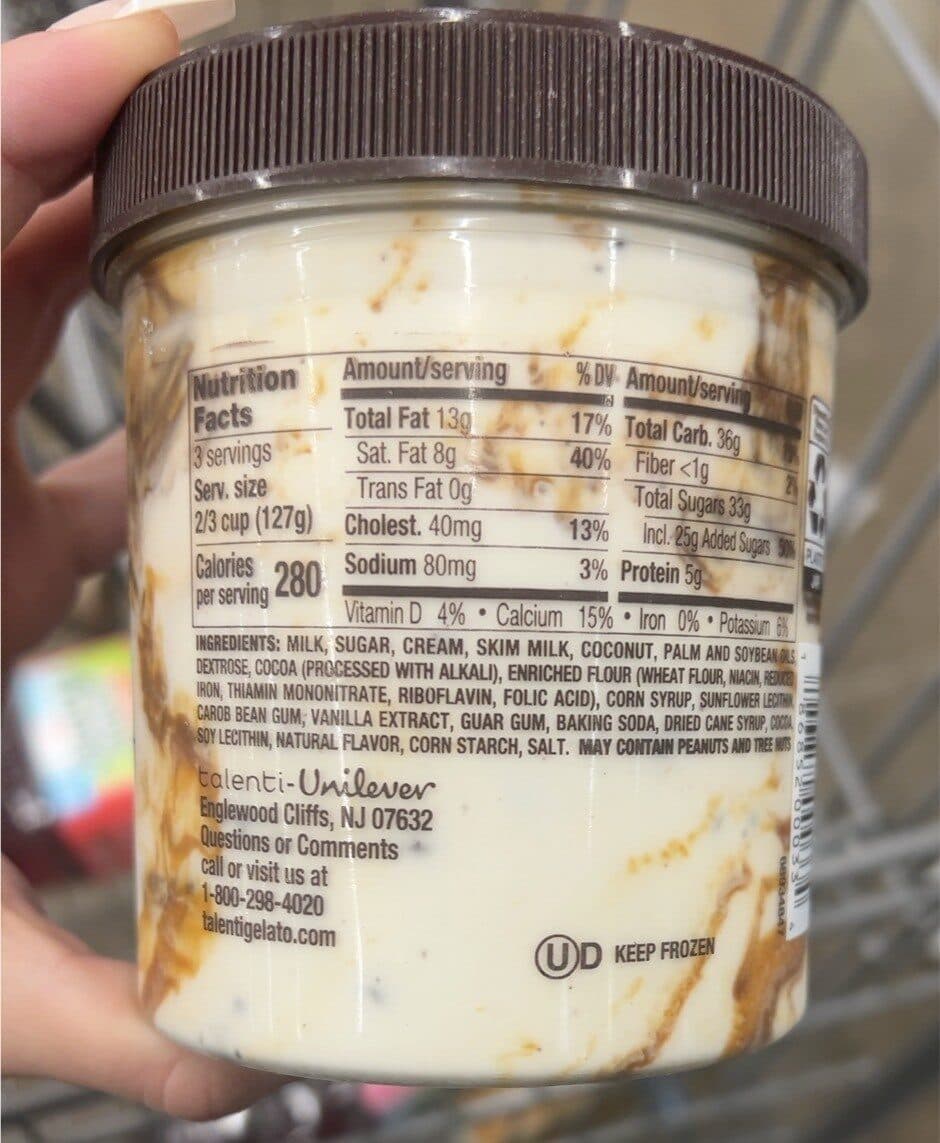 Talenti Caramel cookie crunch gelato packshot
