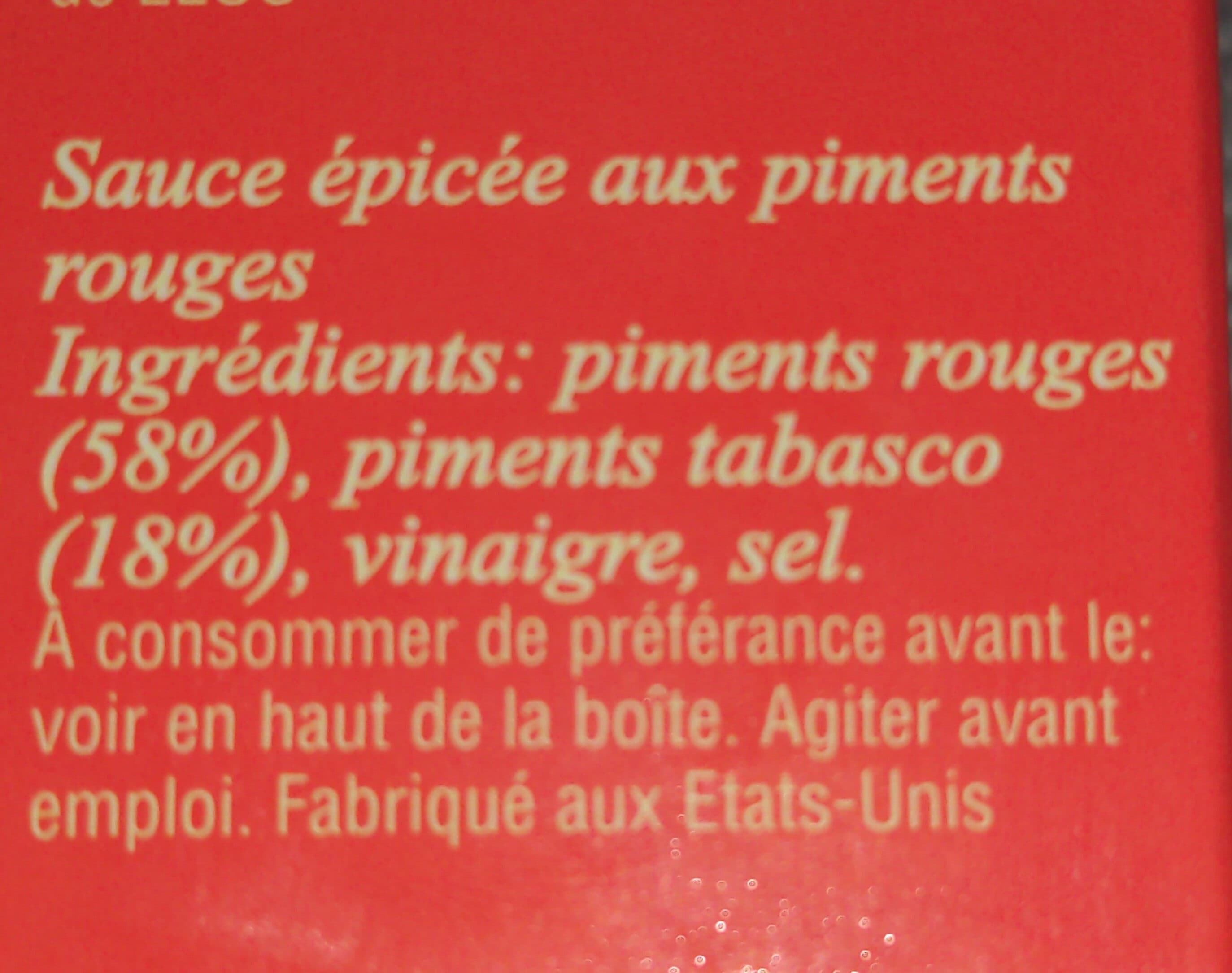 Louisiana Gold Tabasco pepper sauce packshot