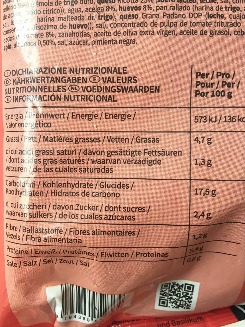 Bofrost Raviolis tomate basilic (Ravioli al pomodoro e basilico) packshot