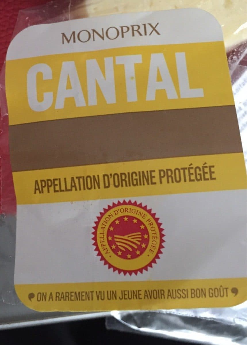 Monoprix Cantal packshot