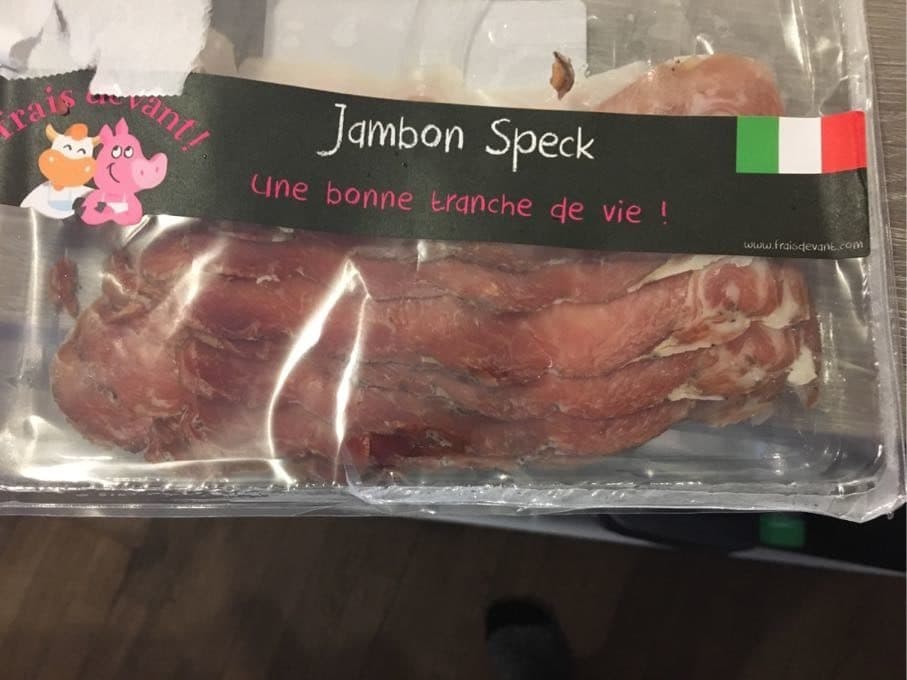 Fraisdevant Jambon Speck packshot
