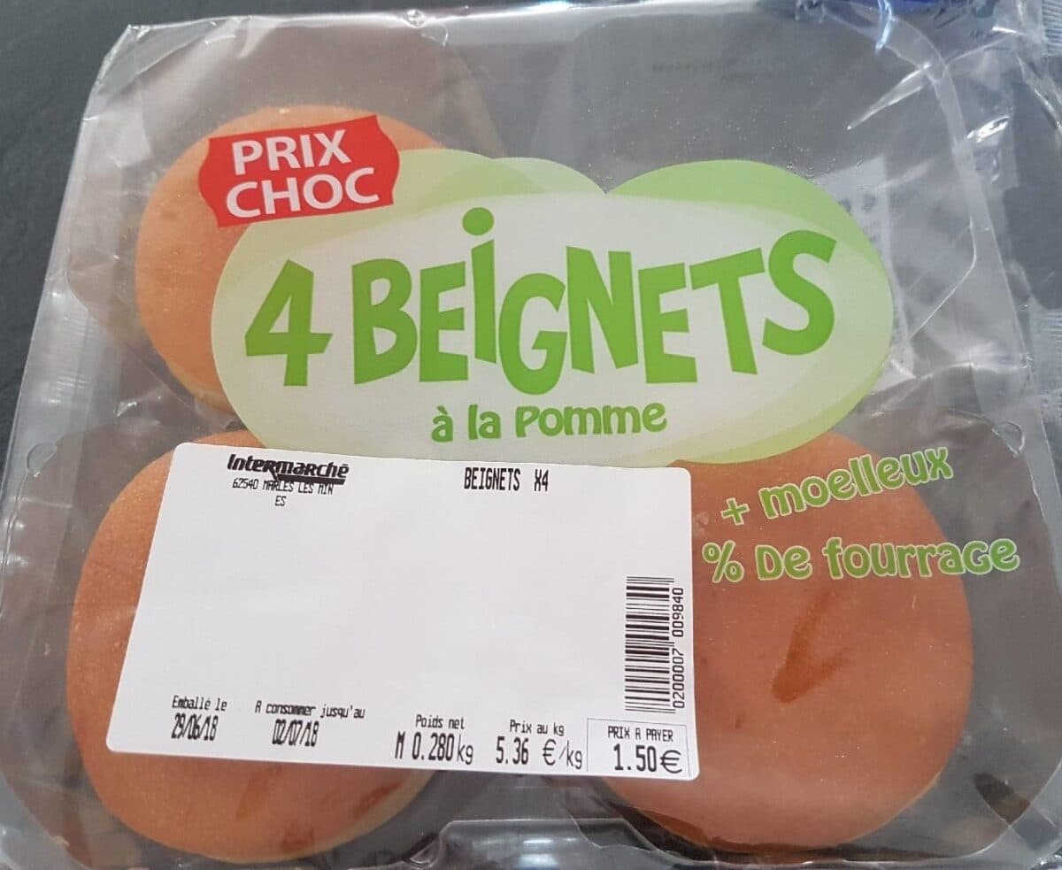 Open Food Facts beignets à la pomme packshot